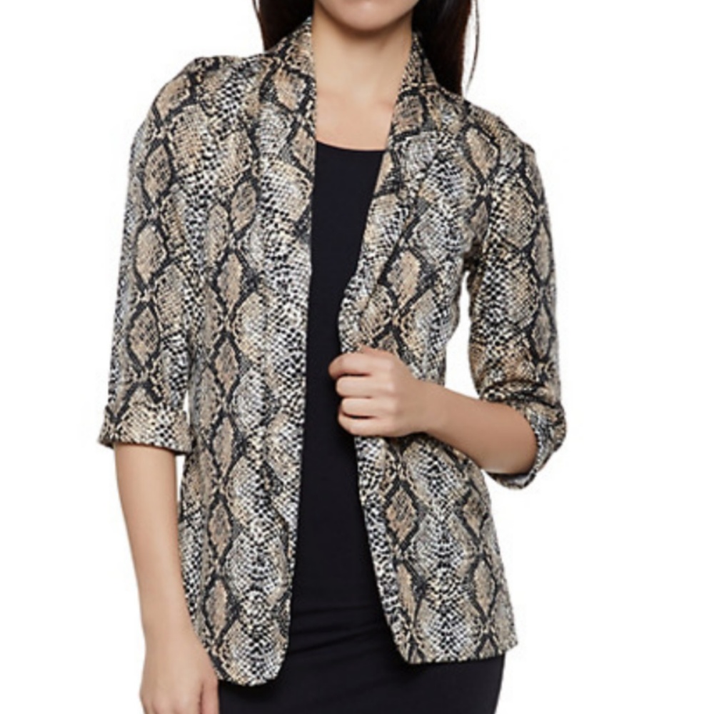 Bite Back Snakeskin Blazer